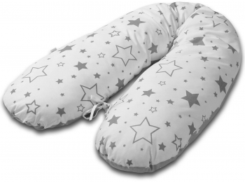 Perna gravide 3 in 1 cu husa detasabila Kidizi Lena lungime 160 cm Galaxy Grey 