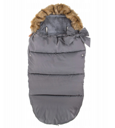 Sac iarna carucior cu blanita detasabila Mevis Delux Dark Grey