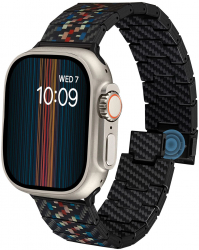Curea Pitaka Carbon Fiber pentru Apple Watch seriile 1-9-SE-Ultra Rhapsody 
