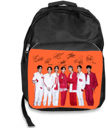 Ghiozdan bts army kpop trupa negru 30x45x17cm 