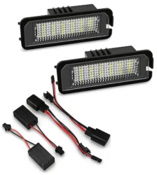 Set 2 x Lampi LED iluminare numar H02008 canbus VW/Skoda/Seat 