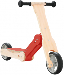 vidaXL Trotineta pentru copii 2 in 1 rosu 