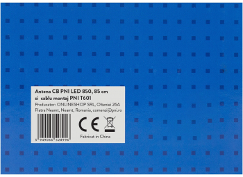 Antena CB PNI LED 850 85 cm 300 Watt rabatabila ilumineaza in timpul emisiei si cablu montaj PNI T601 