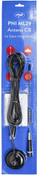 Antena CB PNI ML29 lungime 34 cm cu magnet inclus diametru 70 mm si cablu RG58 