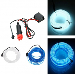 Banda flexibila neon auto 5m 12V 2 culori 