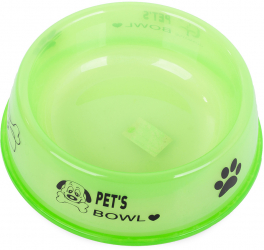 Bol din plastic pentru animale de companie Zola® verde diametru 18 cm 0.6 L 