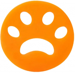 Captator scame si par animale Zola® forma labuta silicon diametru 7 cm portocaliu 