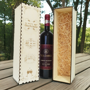 Cutie de vin personalizata 