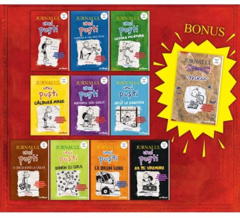 Jurnalul Unui Pusti. Volumele 1-10 + Jurnalul Meu Jeff Kinney - Editura Art 