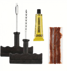 Kit vulcanizare auto la rece Zola depanare cu snur 3 snururi adeziv cauciuc reparare anvelope 