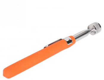 Recuperator extensibil cu magnet Zola® stil surubelnita cu maner ergonomic portocaliu lungime 16-83 cm 