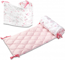 Set 2 aparatori matlasate patut 120x60 cm Kidizi Fairy Clouds Deluxe inaltime 35 cm 