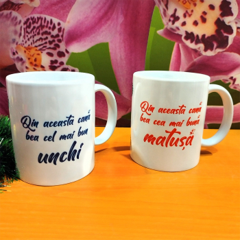 Set 2 cani cel/cea mai bun a ceramica personalizate 