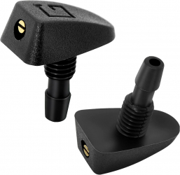 Set 2 duze de spalare parbriz Zola® model universal plastic 3.5x2.7 cm negru 