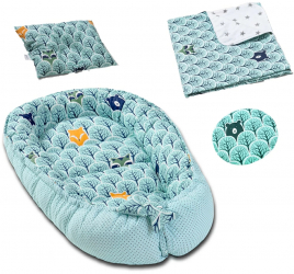Set 4 piese Bebe Nou-Nascut Kidizi Animal Mint 