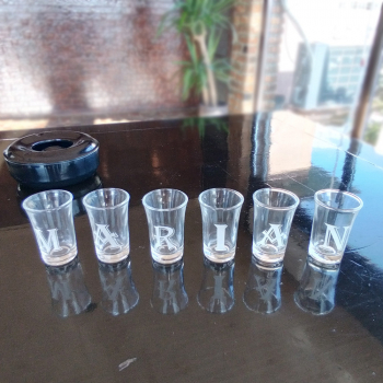 Set 6 pahare Shot 30 ml nume Marian 