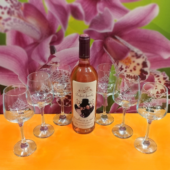Set 6 pahare vin 295 ml personalizate 