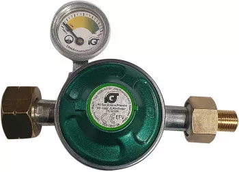 Set regulator gaz de presiune cu furtun si manometru Grandhall A00080040T 