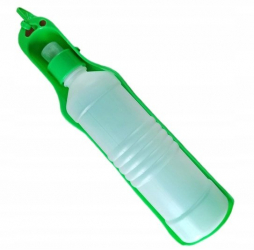 Sticla de apa pliabila pentru catei Zola® 250 ml din plastic verde 