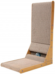 Suport pentru ascutit gheare si jucarie Zola® din carton si mdf 60 x 40.5 x 25 cm 