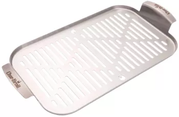 Tava din inox pentru gratar 22 x 42 5 x 2 cm Char-Broil 140015 