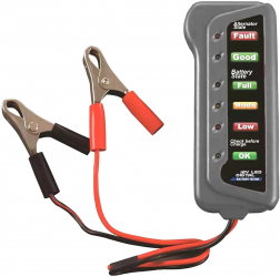 Tester pentru baterie auto Zola® 12V 15A lungime cablu 25 cm 12x5.2x1.8 cm