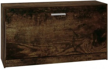 vidaXL Banca pentru pantofi stejar fumuriu 80x24x45 cm lemn prelucrat 