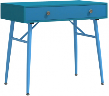 vidaXL Birou pentru computer cu sertar verde antichizat 90x50x76 5 cm 