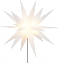 vidaXL Lumina de Craciun cu LED/tarus de sol alb 57 cm pliabil 