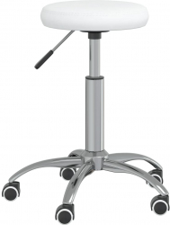 vidaXL Scaun de birou pivotant alb piele ecologica 