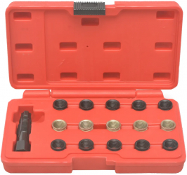 vidaXL Set pentru reparatii filete de bujii 16 piese M14 x 1 25 
