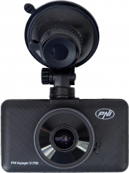 Camera auto DVR PNI Voyager S1700 4K UHD ecran 3 inch inregistrare ciclica monitorizare parcare detectie miscare alimentare 12V/24V 