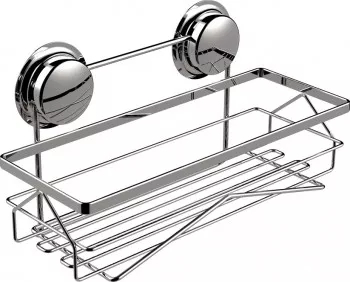Etajera din inox pentru baie sau bucatarie cu ventuze HeavyLock performante 