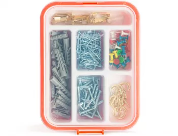 HANDY - Set de accesorii pentru bricolaj - dibluri cuie carlige - 266 piese 