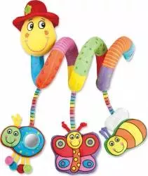 Jucarie pentru patut si carucior Wiggly Worm 