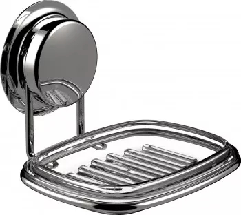 Suport sapun cromat cu ventuza HeavyLock de mare performanta 
