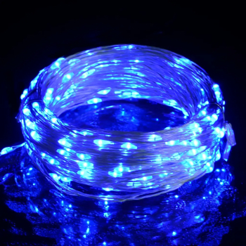 vidalXL Instalatie luminoasa 400 micro LED-uri albastru 8 functii 40 m 