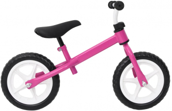 vidaXL Bicicleta pentru echilibru 9 5 inci cu roti roz