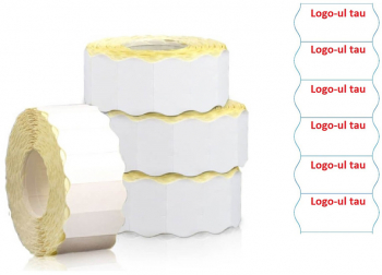 Etichete Pret Personalizate 26x16 mm 1000 Etichete/Rola Tipar 1 Culoare Rectangulare - BPEP26241C 