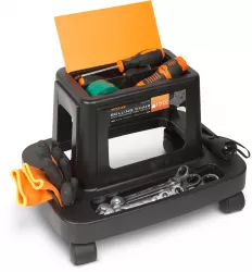 HANDY - Scaun de lucru pe rotile cu compartimente pentru scule 