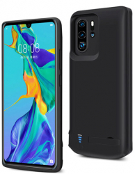 Husa Compatibila cu Huawei P30 Pro cu Baterie de 5000mAh Techsuit Power Pro Negru 