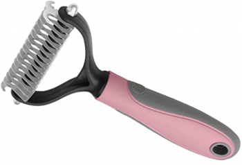 Perie pentru caini/pisici Zola® de curatarea parului maner ergonomic 17x6.5x2.5 cm roz 
