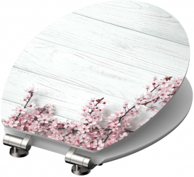 SCHUTTE Scaun WC FLOWERS and WOOD inchidere silentioasa extralucios MDF 