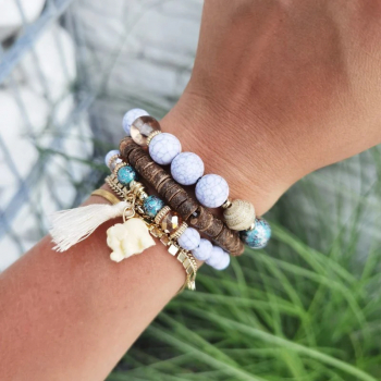 Set 3 bratari stil Boho cu charm 