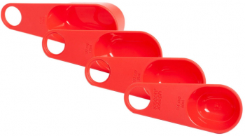 Set pahare de masurare Joseph Joseph 4buc Manere de fixare Rosu 