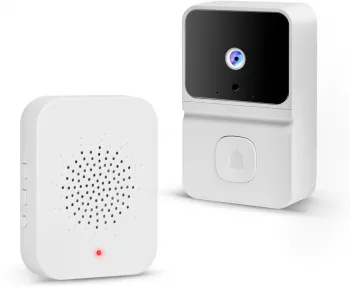 Set sonerie video Smart - Wi-Fi baterie - HD - alb