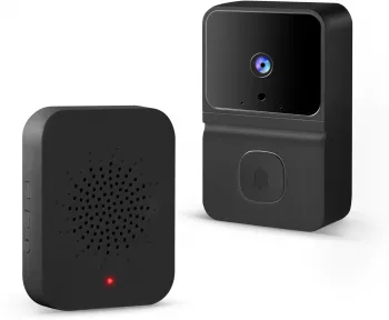 Set sonerie video Smart - Wi-Fi - baterie - HD - negru 