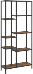 vidaXL Biblioteca 80x30x180 cm otel si lemn prelucrat 