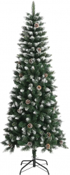 vidaXL Brad de Craciun artificial cu suport verde 210 cm PVC 