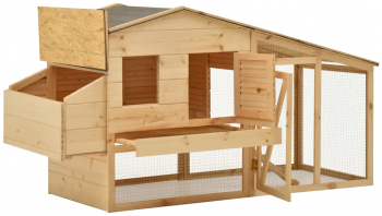 vidaXL Cotet pentru pasari 178 x 67 x 92 cm lemn masiv de pin 